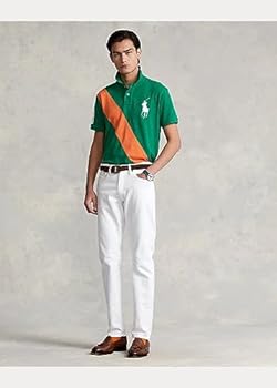 POLO RALPH LAUREN Camisa polo de malha Big Pony Verde - Ajuste